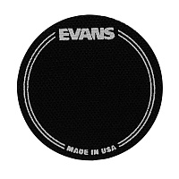 EVANS EQPB1 Наклейка под педаль на пластик бас-барабана, черный нейлон, 2 шт./упак