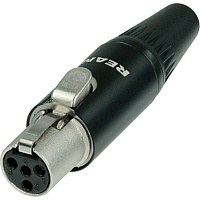 Neutrik RT4FC-B кабельный разъем mini  XLR female 4 контакта