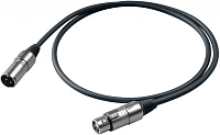 PROEL BULK250LU6 кабель микрофонный  XLR/XLR, длина 6,0м. (кабель: HPC-210, разъемы:XLR3FV/XLR3MV)