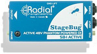 Radial SB-1 активный директ-бокс для акустики, электрогитары, вход 6,3 Jack, выход XLRM