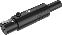 ROXTONE RMX3F-B Разъем мини-XLR кабельный, "мама", 3-контактный, цвет черный