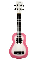 Kaimana UK-21 WHS Укулеле сопрано, цвет бело-розовый