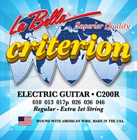 LA BELLA C200R  струны для электрогитары - натяжение Regular (010-013-017-026-036-046)