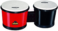 MEINL NINO19R бонго 6 1/2” & 7 1/2', материал ABS-пластик, цвет- красный, мембраны - синтетика