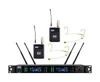 XLINE MD-968B(NEW) Радиосистема двухканальная c двумя поясными передатчиками