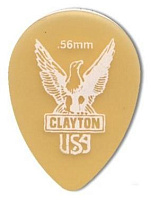 CLAYTON UST56/12  набор медиаторов - 0.56 mm ULTEM gold уменьшенные