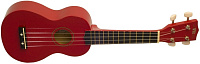 WIKI UK10G/RD  гитара укулеле сопрано, клен, цвет - красный глянец,чехол в комплекте