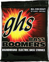 GHS STRINGS H3045 BOOMERS набор струн для бас-гитары, никелированная сталь, 050-115