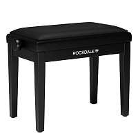 ROCKDALE RHAPSODY 135 BLACK деревянная банкетка с регулировкой высоты, цвет черный, сиденье - кожзам