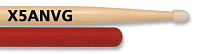 VIC FIRTH X5ANVG  барабанные палочки с антискользящим покрытием, тип Extreme 5A с нейлоновым наконечником, материал - гикоридлина 16 1/2", диаметр 0,565", серия American Classic