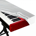 ONSTAGE KDA7061W  эластичная накидка "антипыль" для любых клавишных инструментов,  61-76 клавиш, цвет белый
