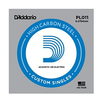 D'ADDARIO PL011 - Plain Steel одиночная струна .011