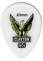 CLAYTON ST63/12 - медиатор 0.63 mm ACETAL polymer уменьшенный
