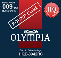 Olympia HQE0942RC струны для электрогитары, Round Core, калибр: 9-11-16-24w-32-42