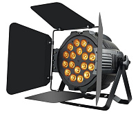 STAGE4 STAGE Z-PAR 18x12FWAU  Светодиодный светильник сценических эффектов, LED PAR c моторизированным зумом, со сменой цвета RGBWА+UV, источник света 18*12 Вт RGBWAU, DMX-512 12 кан., строб, диммер 