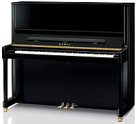 KAWAI K600AS M/PEP Пианино, цвет черный полированный, высота 134 см, цельная еловая дека 1,52м2, механизм Millennium III