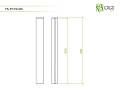 ErgoFount FS-PC1S/450 Штанга основания крепежа серии RSST, 450 мм