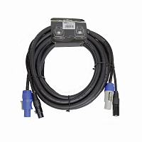 Invotone ADPC1005  кабель смежный 3х1.5 мм и 2х0.22 мм; PowerCon in/out  XLR DMX in/out; длина 5 метров