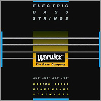 Warwick 40200M4  струны для бас-гитары Black Label 45-105, сталь
