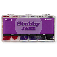 Dunlop 4740 Stubby Jazz Display медиаторы, 1/2/3 мм; по 48 шт.
