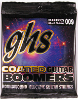 GHS CB-GBXL Струны для электрогитары, 09-11-16-24-32-42, Coated Boomers 