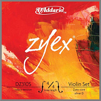D'ADDARIO DZ310S 4/4H Zyex струны скрипичные 4/4, Heavy (Silver D)