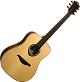 LAG T-318D  Акустическая гитара дредноут, цвет натуральный