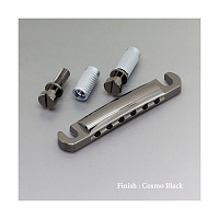 Gotoh GE101A-CK  струнодержатель stop bar, алюминий, цвет черный хром