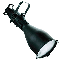 PR Lighting PRO STAGE 5 Профильный прожектор, черный корпус, ребристый дихроичный отражатель, лампа GKV 230 В/600 Вт, цоколь G9,5, угол 5°, без лампы