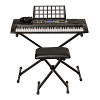 ROCKDALE Keys RKK-61 Синтезатор со встроенными динамикам (комплект), клавиатура 61 клавиша, 200 встроенных звуков, 200 ритмов