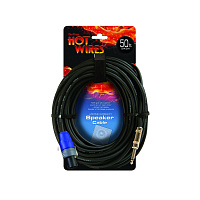 OnStage SP14-50SQ  акустический кабель, 6.3 джек моно - спикон, Neutrik, длина 15 метров