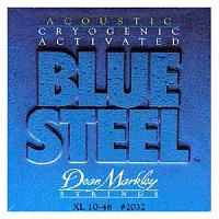 Dean Markley 2032 Blue Steel XL струны для акустической гитары, 92% медь, 8% цинк, толщина 10-48