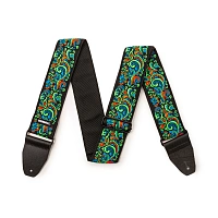 Dunlop JH27 Hendrix Backlight Love Drops Blue  ремень для гитары дизайнерский, ширина 2"