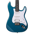 ROCKDALE Stars HSS Tidal Blue Metallic электрогитара, цвет тайдпул металлик, глянцевое покрытие