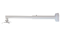 Wize WTH62110 Универсальное настенное крепление для короткофок. проектора, расст. между крепеж. отверст. 285мм, наклон +30/-90°, поворот +50/-50°,вращение 360°, кабельный канал, длина штанги 62- 110 см, нагрузка 24 кг, белый