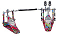 TAMA IRON COBRA HP900PWMPR Power Glide Twin Pedal, Psychedelic Rainbow двойная педаль в кейсе, расцветка "Психоделическая радуга"