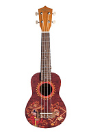Bamboo BU-21 Mexico  Culture Line укулеле сопрано с чехлом, рисунок "Мексика"
