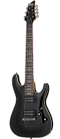 Schecter OMEN-7 BLK Гитара электрическая, 7 струн, корпус липа, гриф клен, лады 24XJumbo