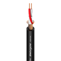 ROXTONE MC006/100*4 Black  4 катушки по 100 метров cимметричного микрофонного кабеля из бескислородной меди, 95% экранирование (спираль из медной проволоки 80x0.10 мм), D 6.5 мм, AWG 22, цвет черный