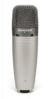 Samson C03U USB студийный конденсаторный микрофон, изменяемая направленность: суперкардиоида, круговая, восьмерка, 20-18000 Гц, SPL 136 дБ, вес 480 г, Cakewalk LE в комплекте