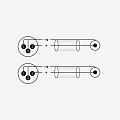 ROXTONE RACC190/1 Аудиокабель 2 RCA - 2 XLR "папа", длина 1 м