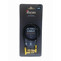 BlackSmith Patch Cable Gold Flat 1.96ft GSFPC-60 патч-кабель, 60 см, угловой Jack - угловой Jack, позолоченные контакты
