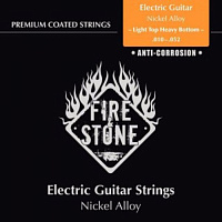 GEWA FIRE&STONE Electric Guitar Nickel Alloy Light Top/Heavy Bottom 10-52 Coated струны для электрогитары