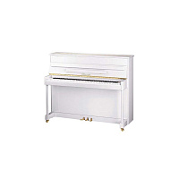 Ritmuller UP115R(A112)  пианино, 115 см, цвет белый, полированное, медная фурнитура, Classic