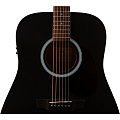 JET JDE-255 BKS электроакустическая гитара, цвет черный