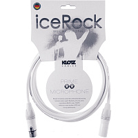 KLOTZ iceRock микрофонный кабель MY206, 0,22 мм2, 60 пФ/м, белые XLR Neutrik мама-папа, длина 2 м, оболочка белая, ПВХ
