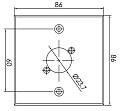 ECO RWPA60-2-BK Алюминиевая настенная панель, цвет черный