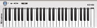 Axelvox KEY49j White 4-октавная (49 клавиш) динамическая MIDI клавиатура USB, цвет белый