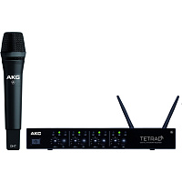 AKG DMS TETRAD Vocal Set P5 цифровая вокальная радиосистема: 1 четырёхканальный приёмник DSR Tetrad, 1 ручной передатчик DHT Tetrad P5
