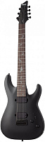Schecter DAMIEN-7 SBK Электрогитара, 7 струн, 24 лада, цвет черный матовый 